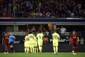 AS Roma Sukses Membekuk Barcelona